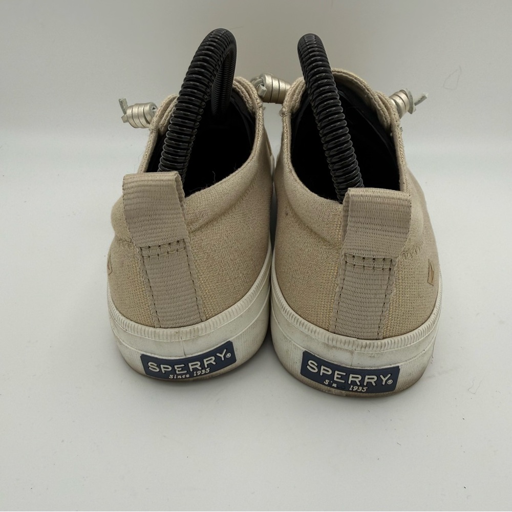 Women’s Sperry Crest Vibe Top-Sider Beige Shimmer Casual Boat Shoes‎ Size 6.5 - Picture 4 of 7